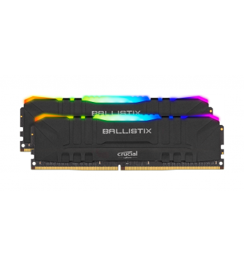 DDR4 2x8Go 3600MHz, noire, RGB