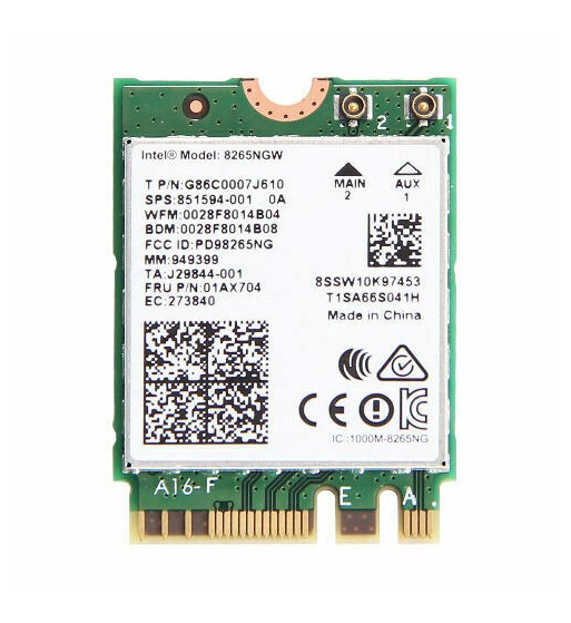 8265.NGWMG - carte M.2 wifi ac + Bluetooth