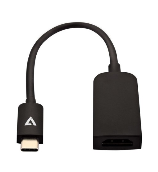 Adaptateur vidéo USB-C mâle vers HDMI mâle, noir