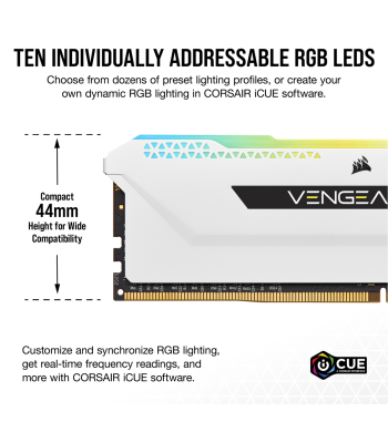 Vengeance RGB Pro SL 2x16 Go 3600MHz White