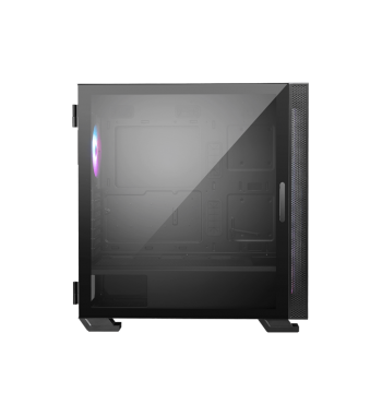 MSI MAG VAMPIRIC 300R Boîtier PC de Gaming pour Tour Moyenne Noir 1  Ventilateur ARGB 120 mm synchronisation lumière Mystique USB Type-C Panneau  en Verre trempé E-ATX, ATX, mATX, Mini-ITX : 