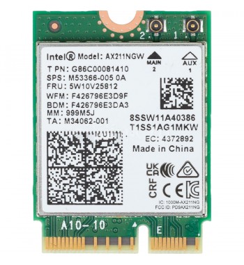 Intel - AX211.NGWG.NV - carte M.2 wifi 6E + Bluetooth 5.3