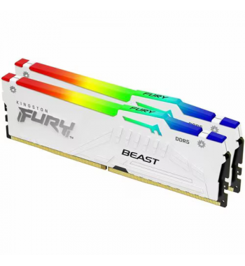 Fury Beast RGB DDR5 2x16Go 6000MHz C30 - White