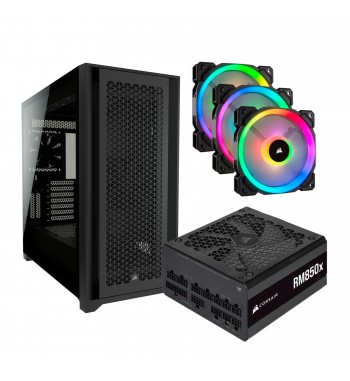 5000D Airflow + RM850X v3 + 3x LL120 - noir