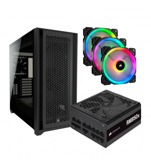 5000D Airflow + RM850X v3 + 3x LL120 - noir