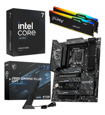 Kit évo ATX Core Ultra 7 265K + Z890 Gaming Plus Wifi + 32Go DDR5 6000 MHz