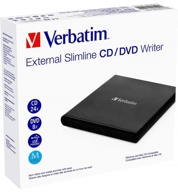 Graveur DVD externe Slimline, noir