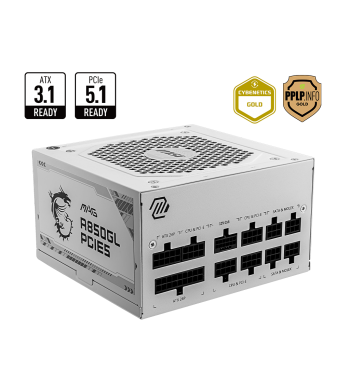 MSI MAG A850GL PCIE5 - white