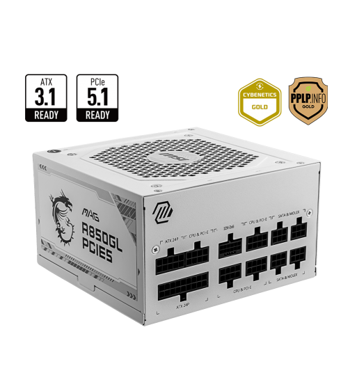 MSI MAG A850GL PCIE5 - white