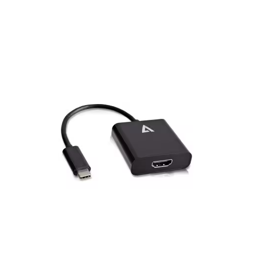 Adaptateur vidéo USB-C mâle vers HDMI femelle, noir